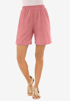 Plus Size Soft Knit Pull-On Short