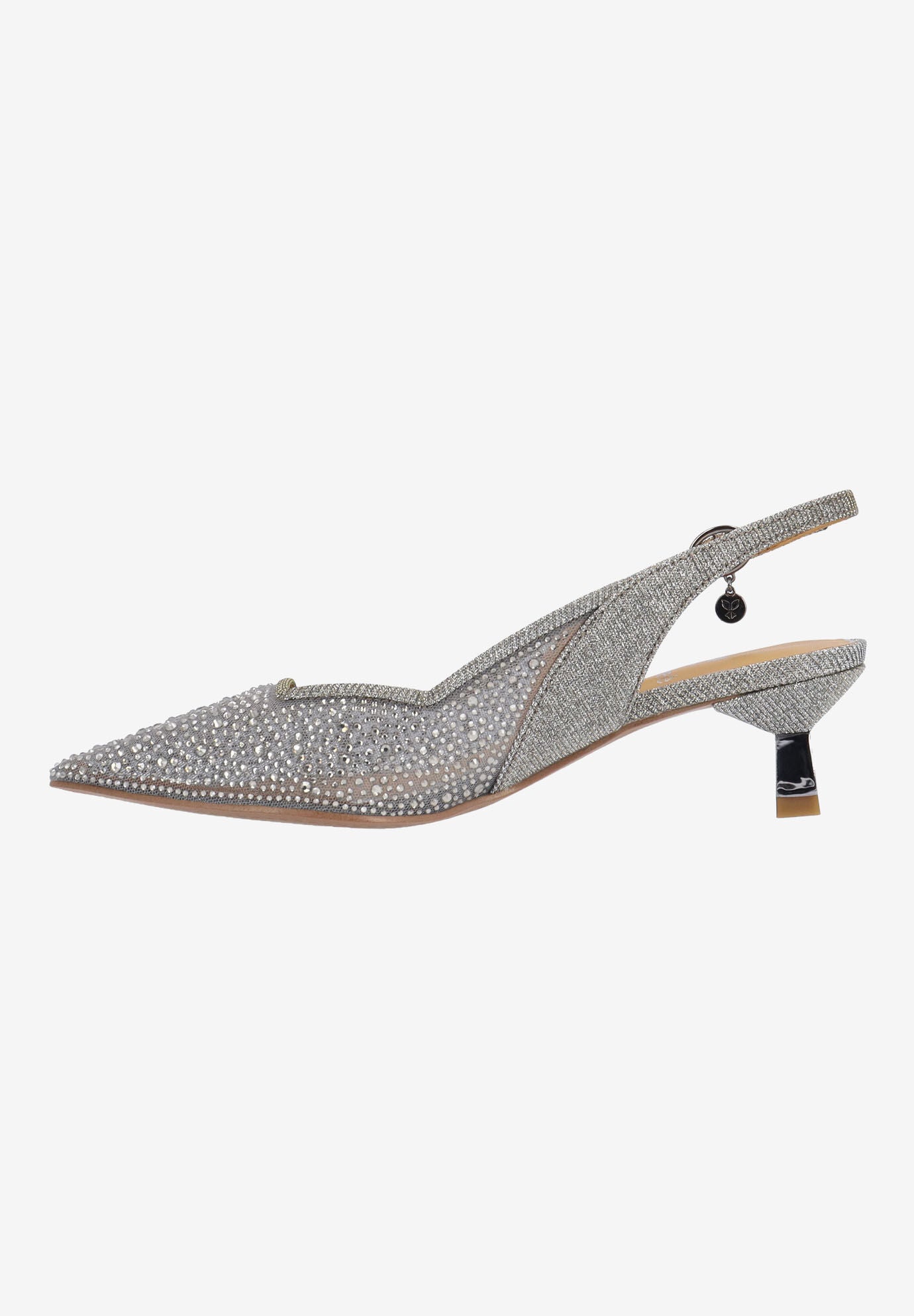 Aleksa Slingback Pump, PEWTER, alternate image number 4