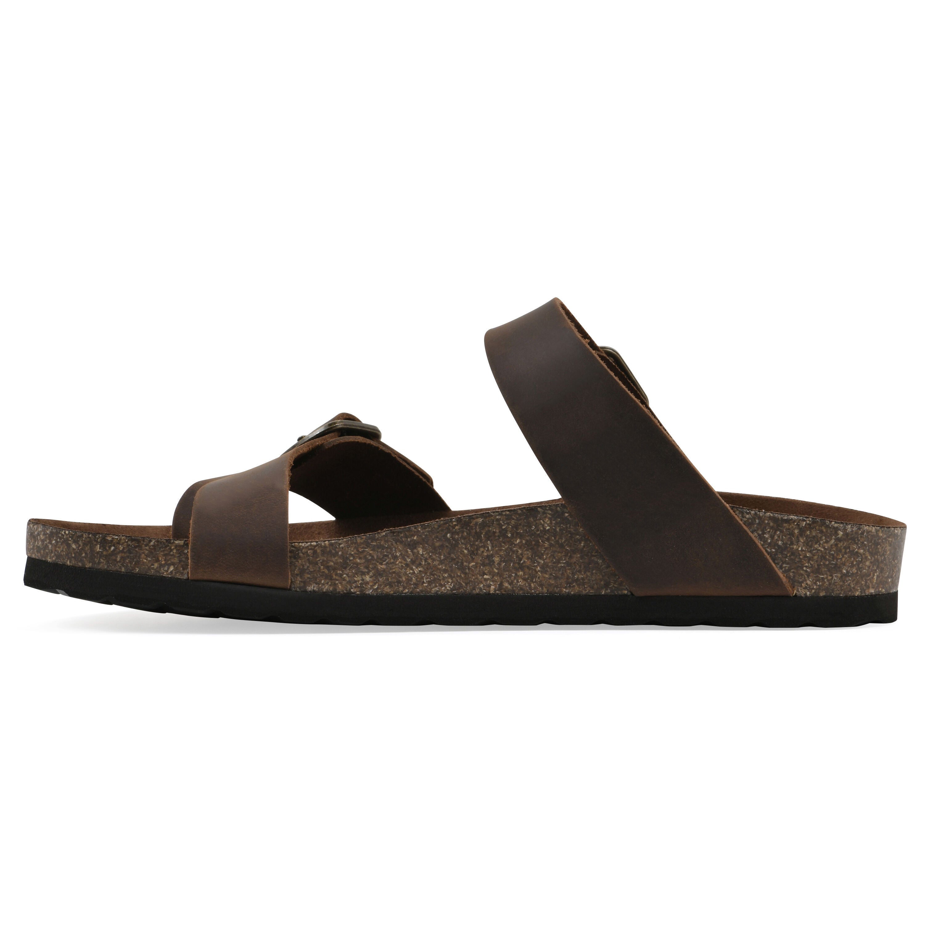 Grams Footbeds Sandal, BROWN LEATHER, alternate image number 3