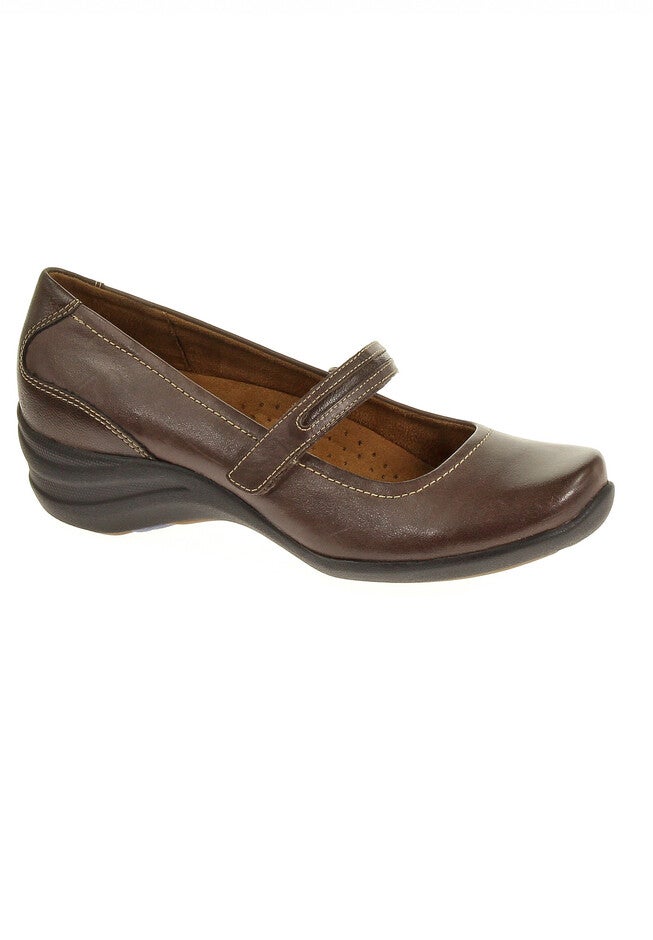 Epic Mary Jane Slip-On by Hush Puppies, DARK BROWN LEATHER, hi-res image number 0
