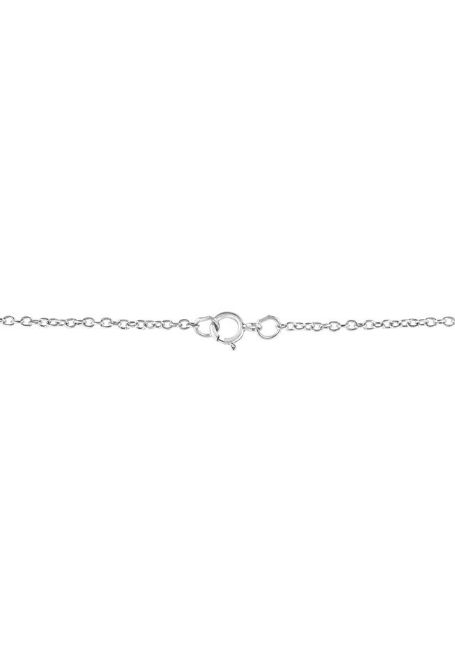 Sterling Silver Diamond Accent Libra Zodiac Key Pendant Necklace, , alternate image number 3