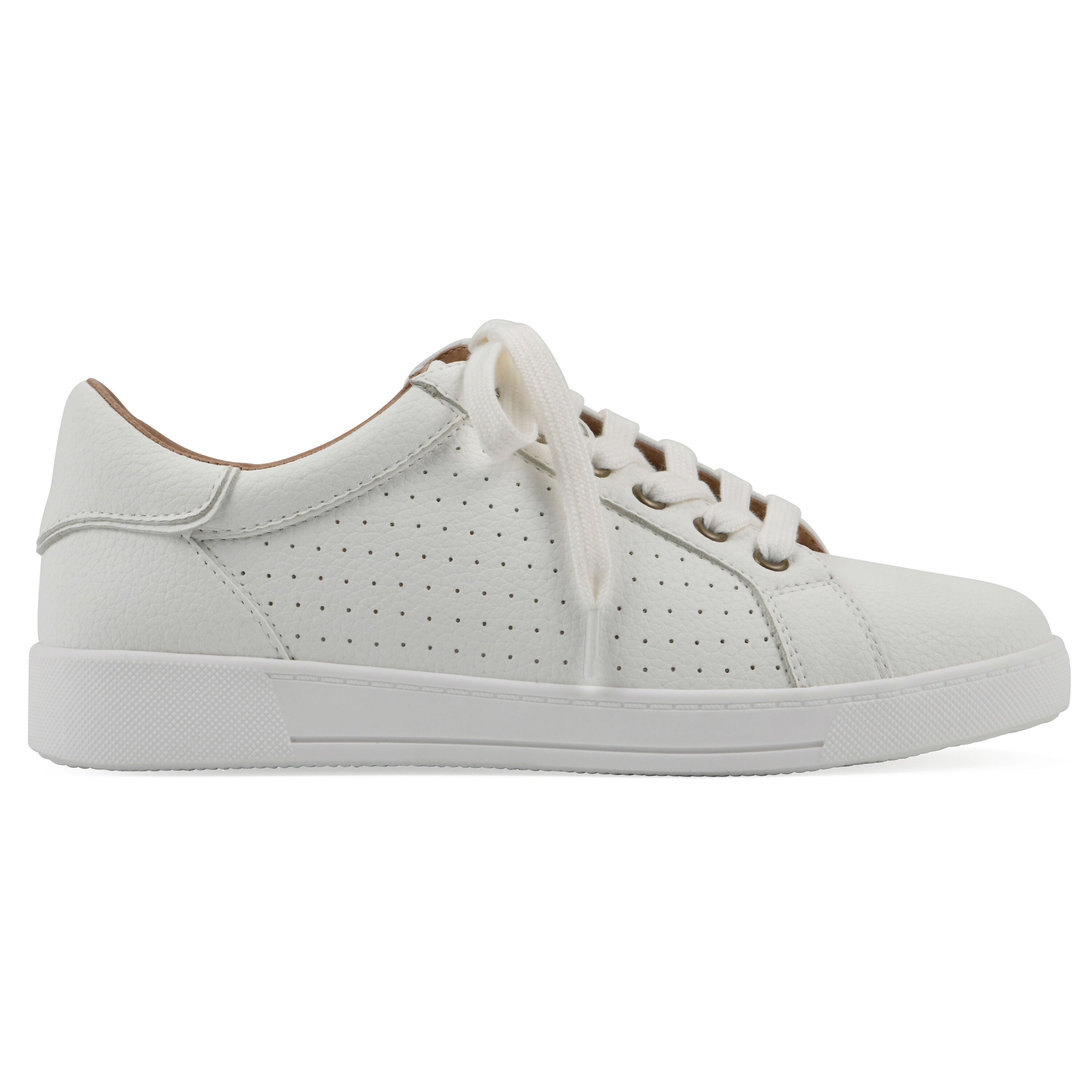 Uniform Lace Up Sneaker, WHITE SMOOTH, alternate image number 2