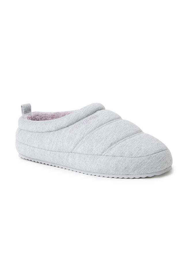 Evie Lounge Clog Slippers, LIGHT HEATHER GREY, hi-res image number null