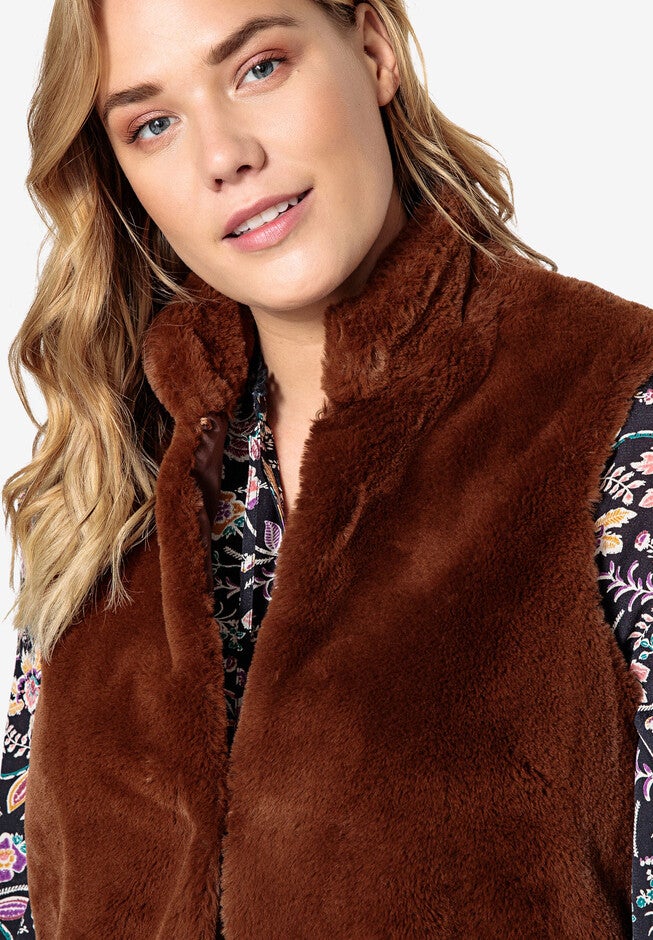 Faux Fur Vest Castaluna , , alternate image number null