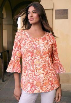 Plus Size Cotton Ultimate Bell Sleeve Tee