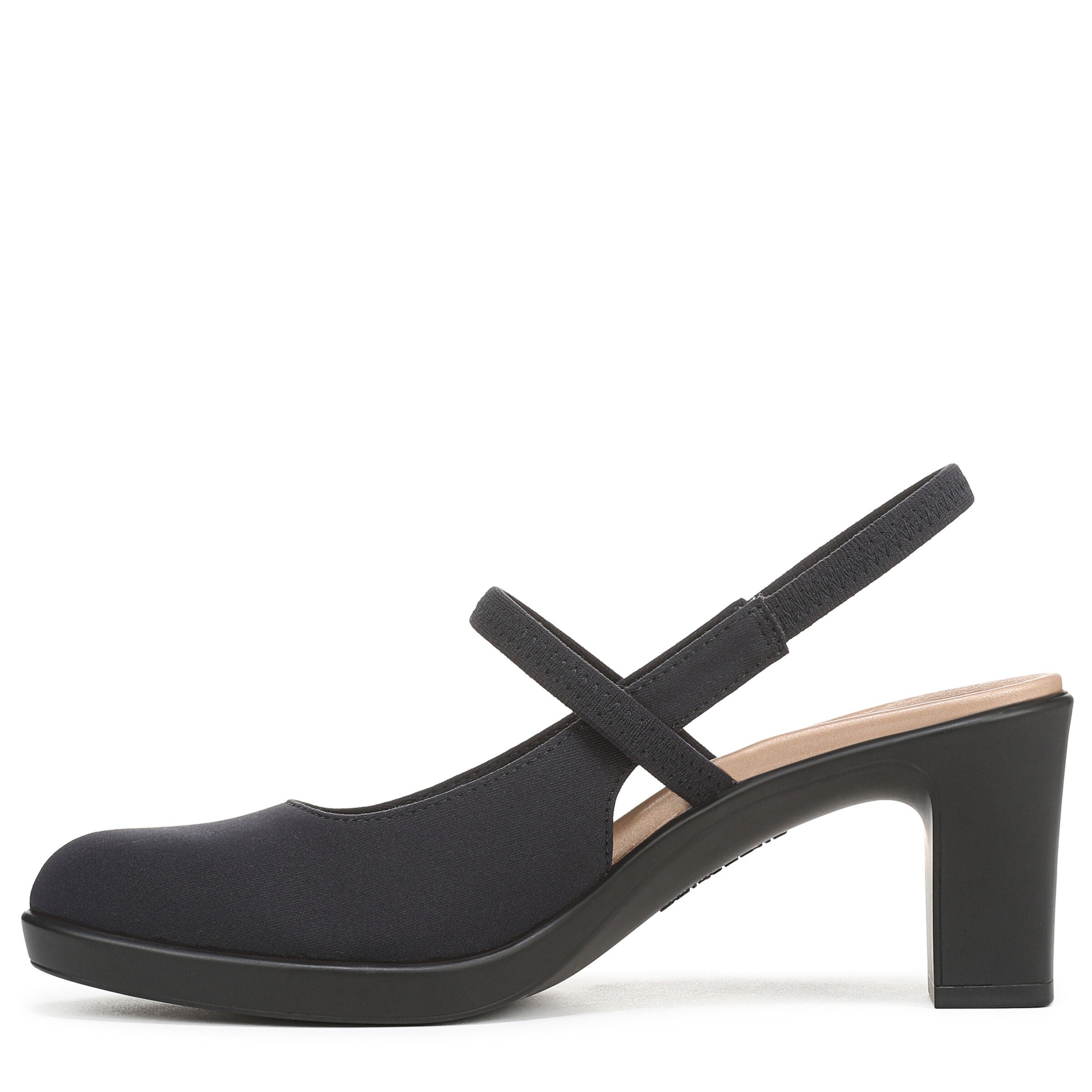 Evoke Slingback Pump, LUX NAVY FABRIC, alternate image number 5