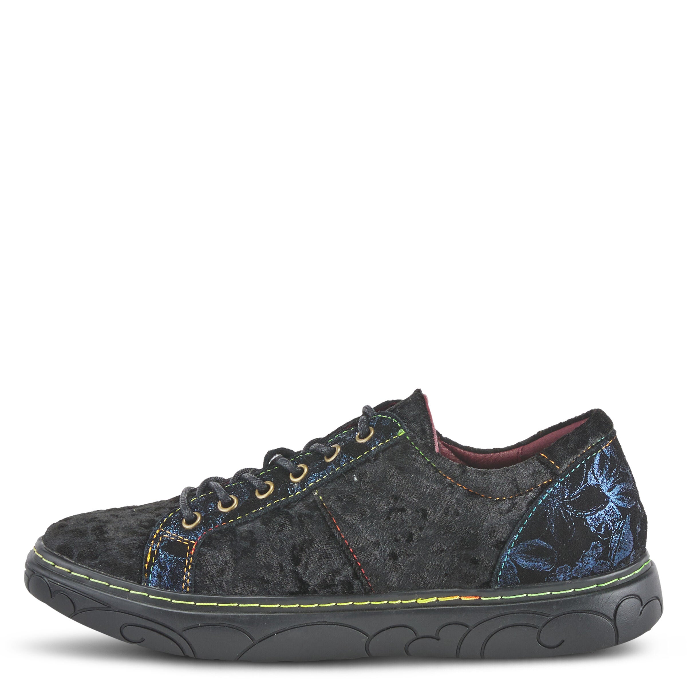 Danli-Cheeta Sneaker, NAVY MULTI, alternate image number 2