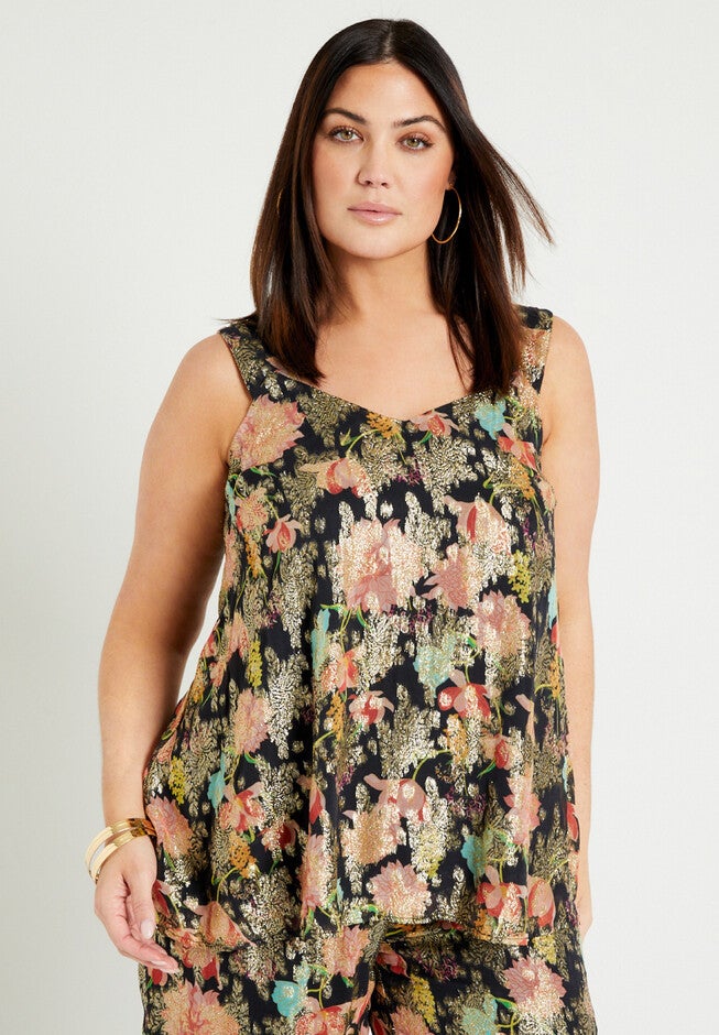 V-Neck Swing Tank, , alternate image number null