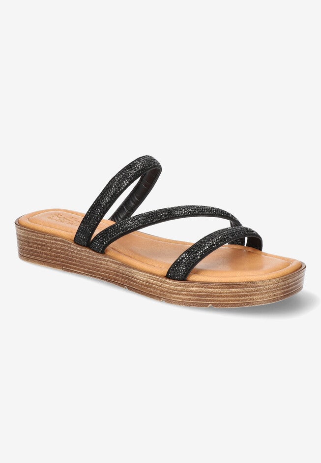 Ona-Italy Sandal, BLACK METALLIC, hi-res image number null