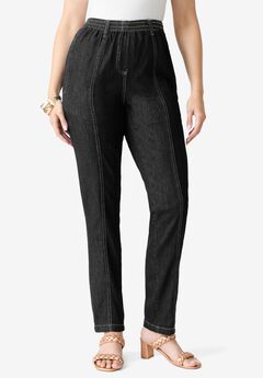 Plus Size Easy-Wear Straight Leg Jean