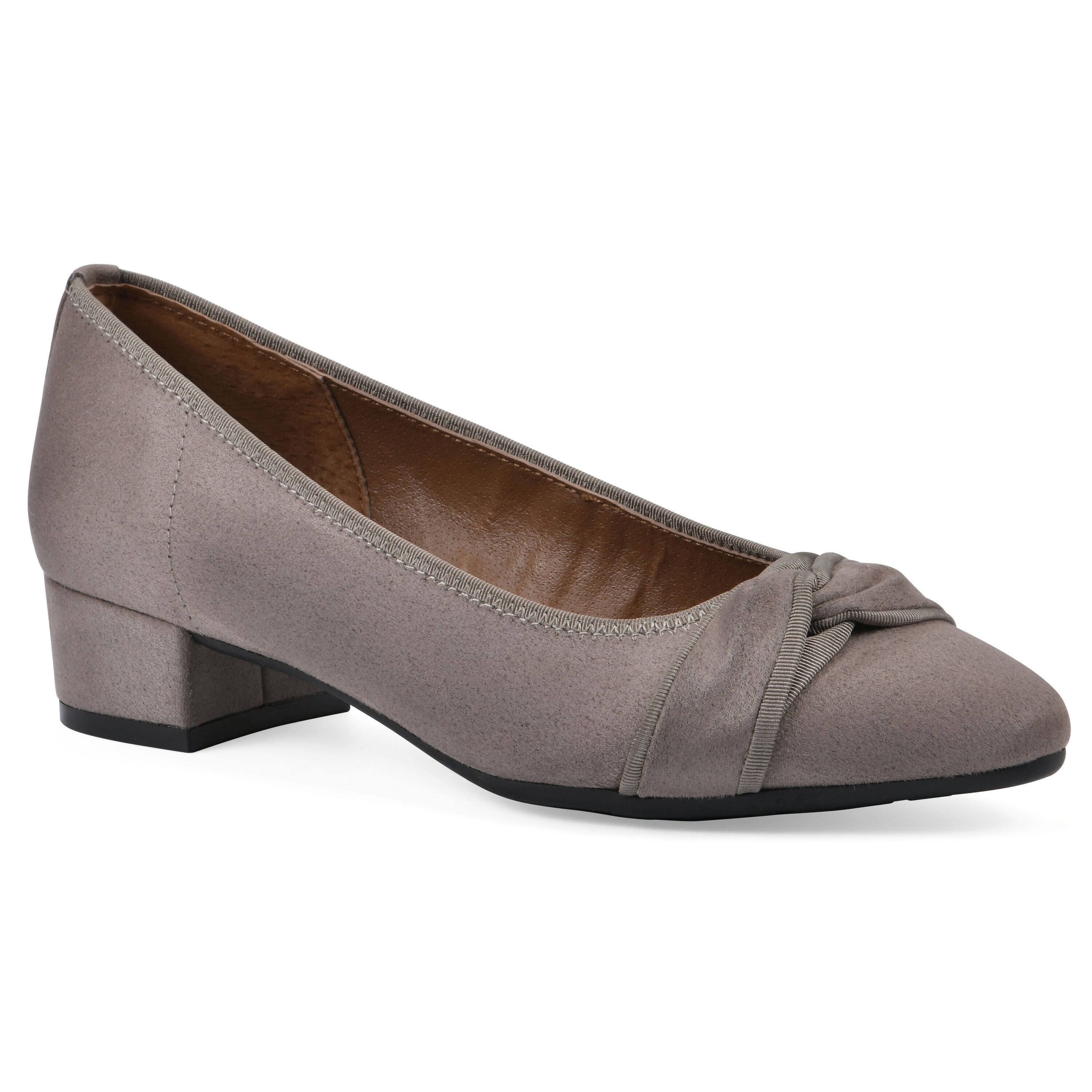 Bordeaux Low Block Heel, TAUPE FABRIC, hi-res image number 0