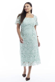 Plus Size Square Neck Dresses