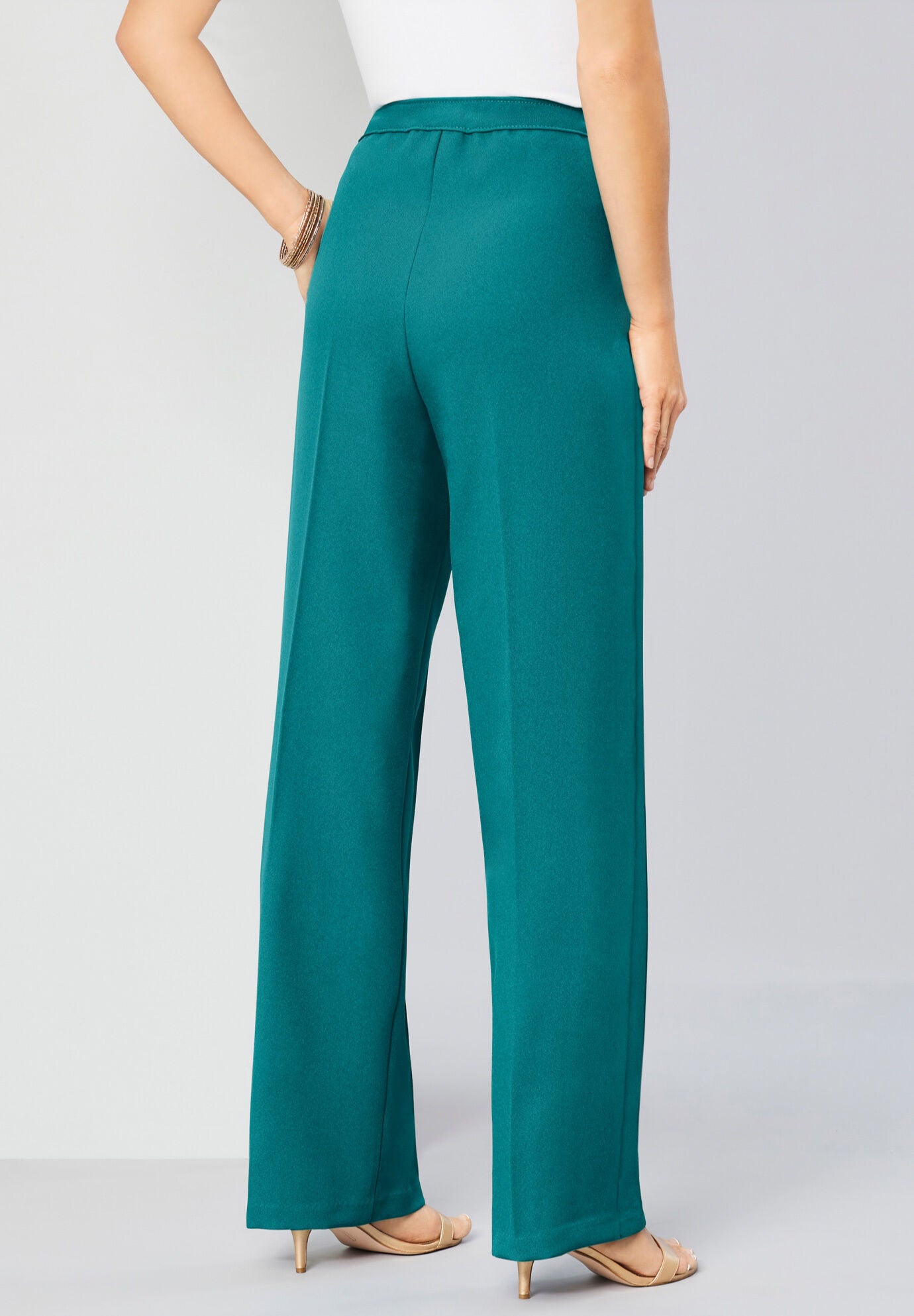 Wide-Leg Bend Over® Pant | Catherines