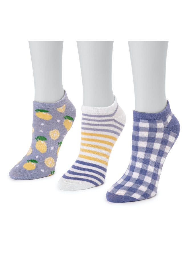6 Pair Pack Ankle Socks, , on-hover image number 1
