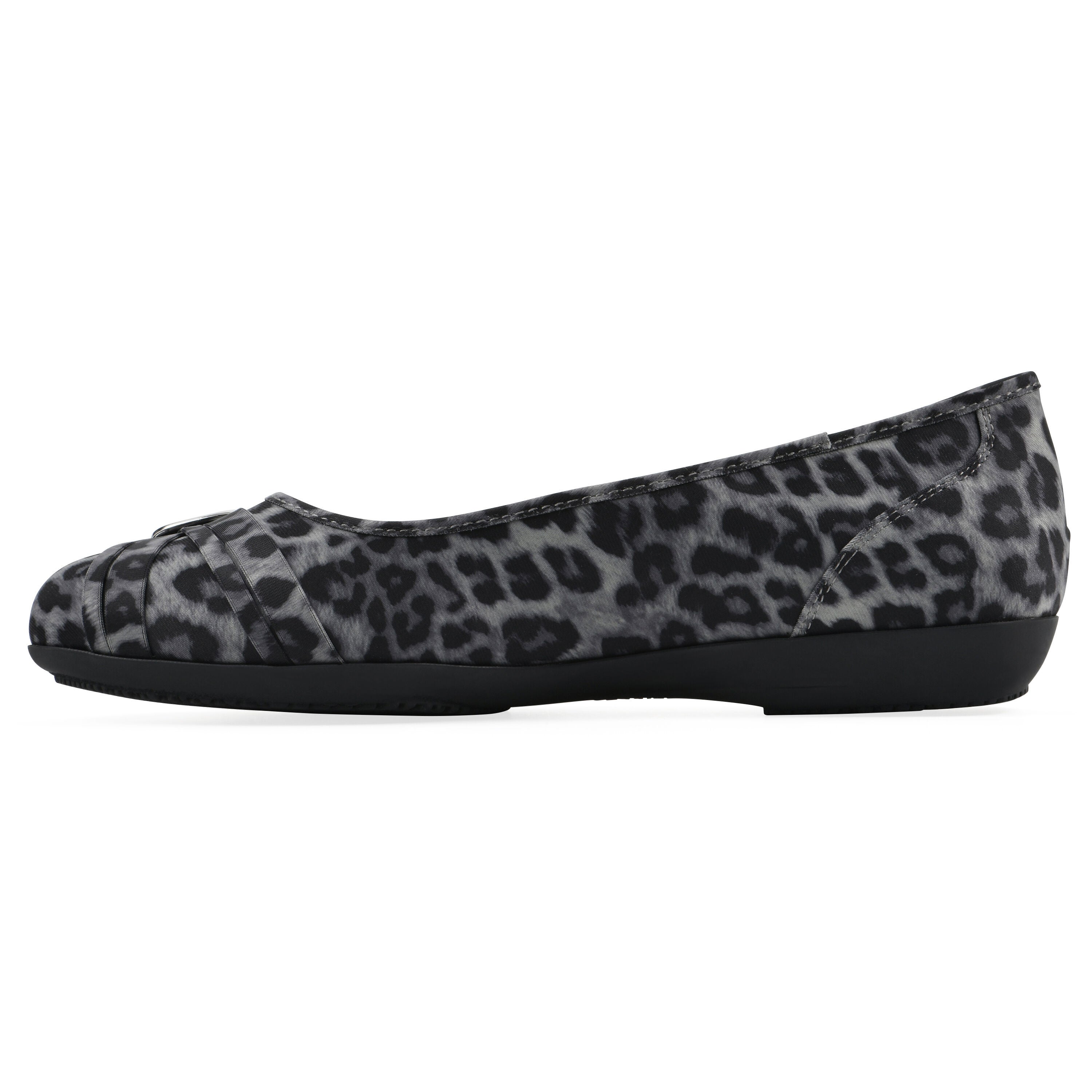 Calming Ballet Flat, GREY LEOPARD PRINT, alternate image number 3