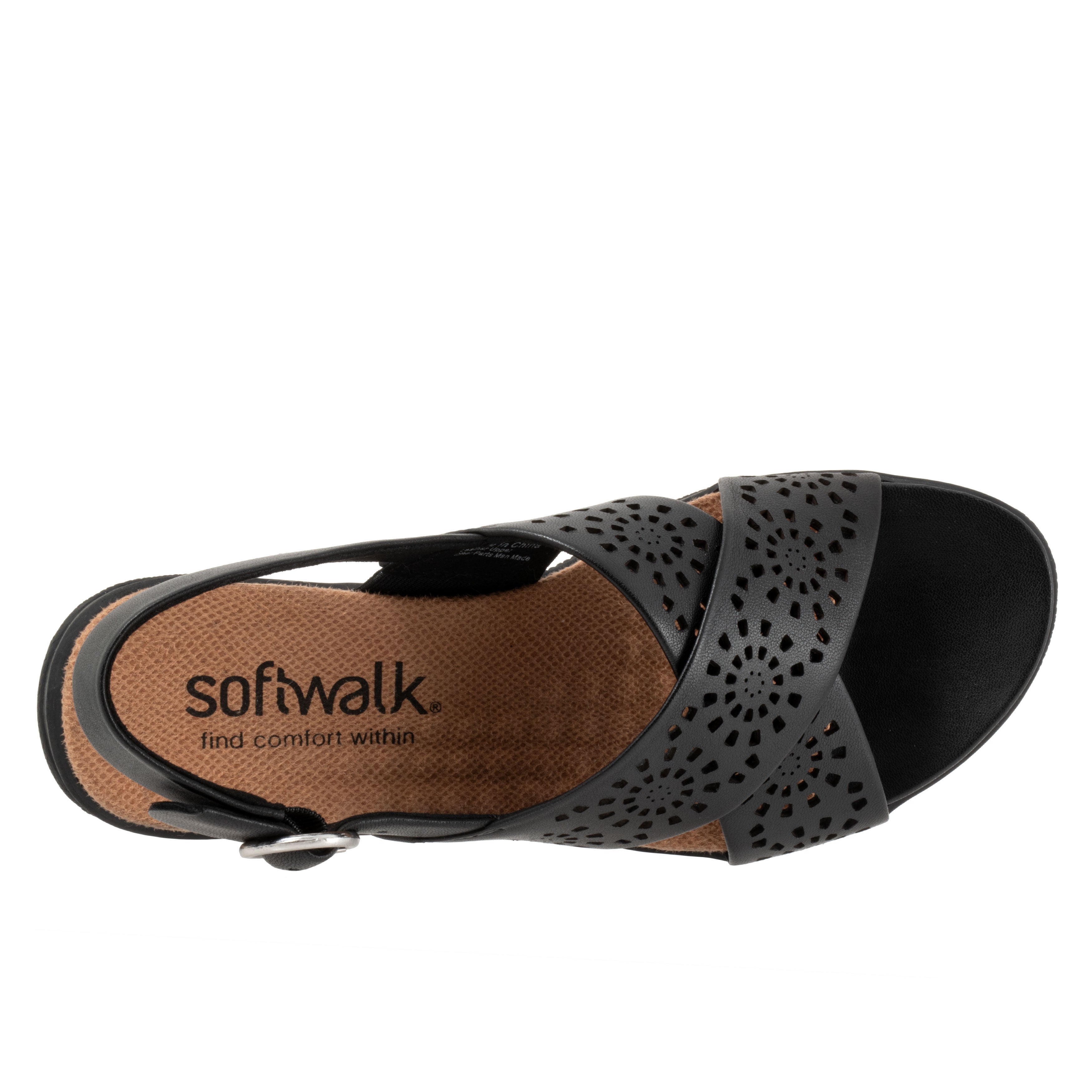 Tillman Sling Perf Sandal, BLACK, alternate image number 3