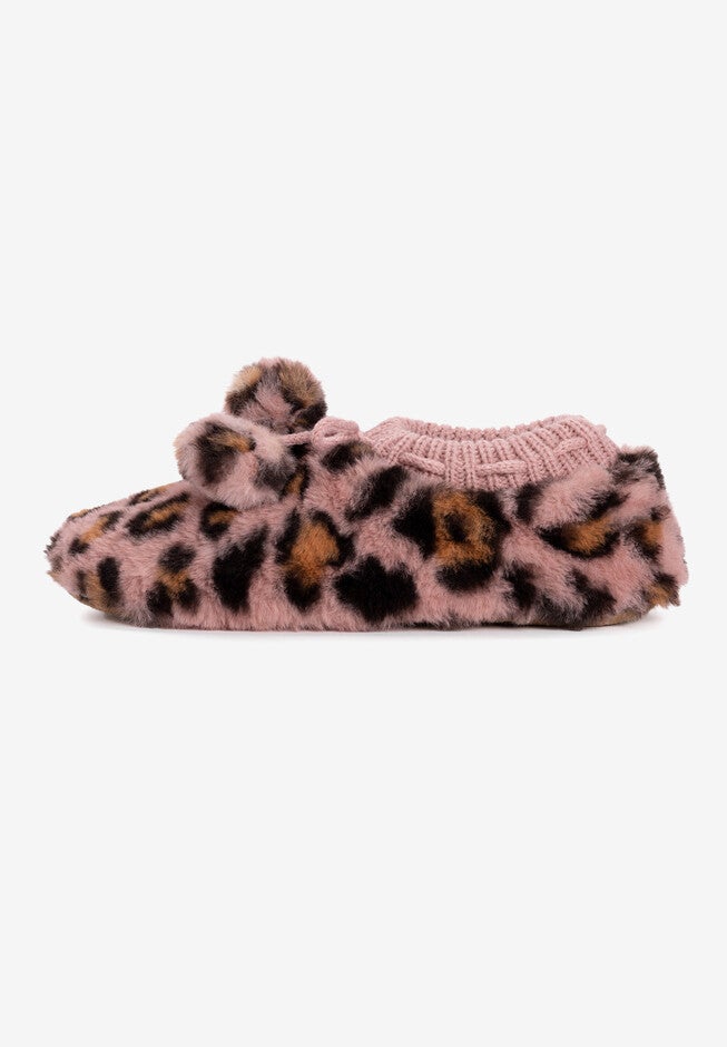 Faux Fur Ballerina Slipper, , alternate image number null
