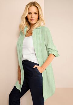 Plus Size Long Sleeve Cotton Shirts