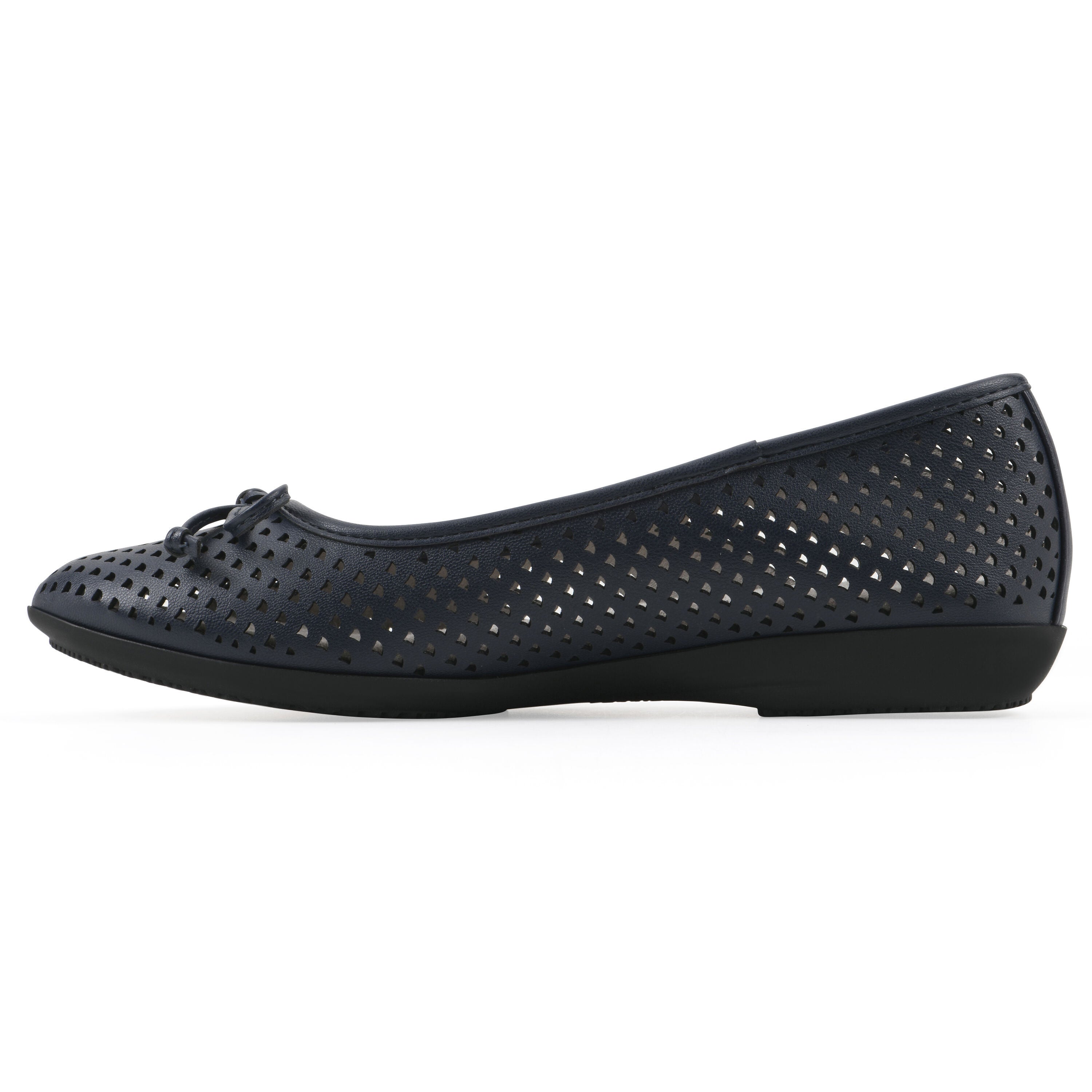 Carris Ballet Flat, NAVY SMOOTH, alternate image number 3