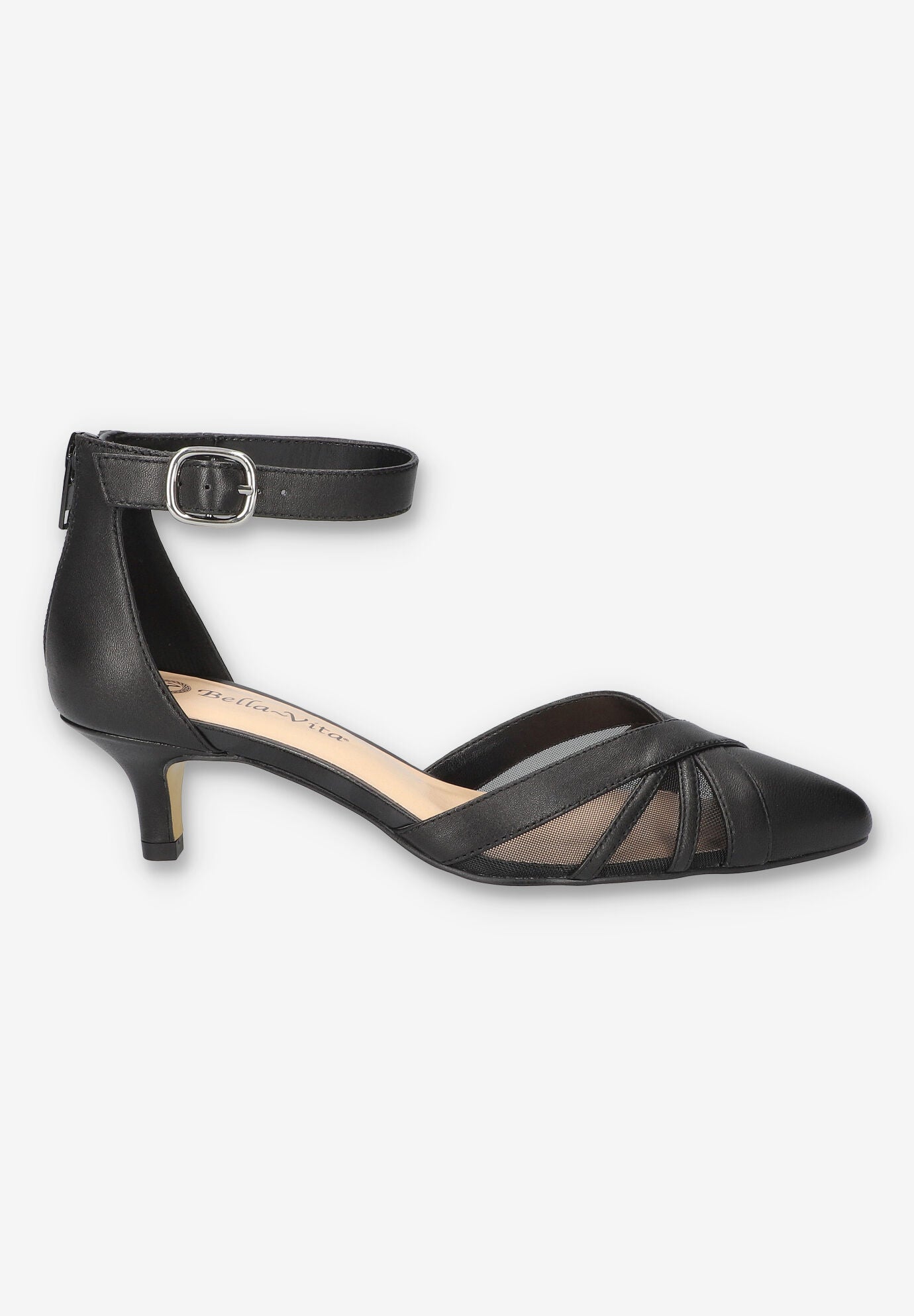 Malani Pump, BLACK LEATHER, alternate image number 2