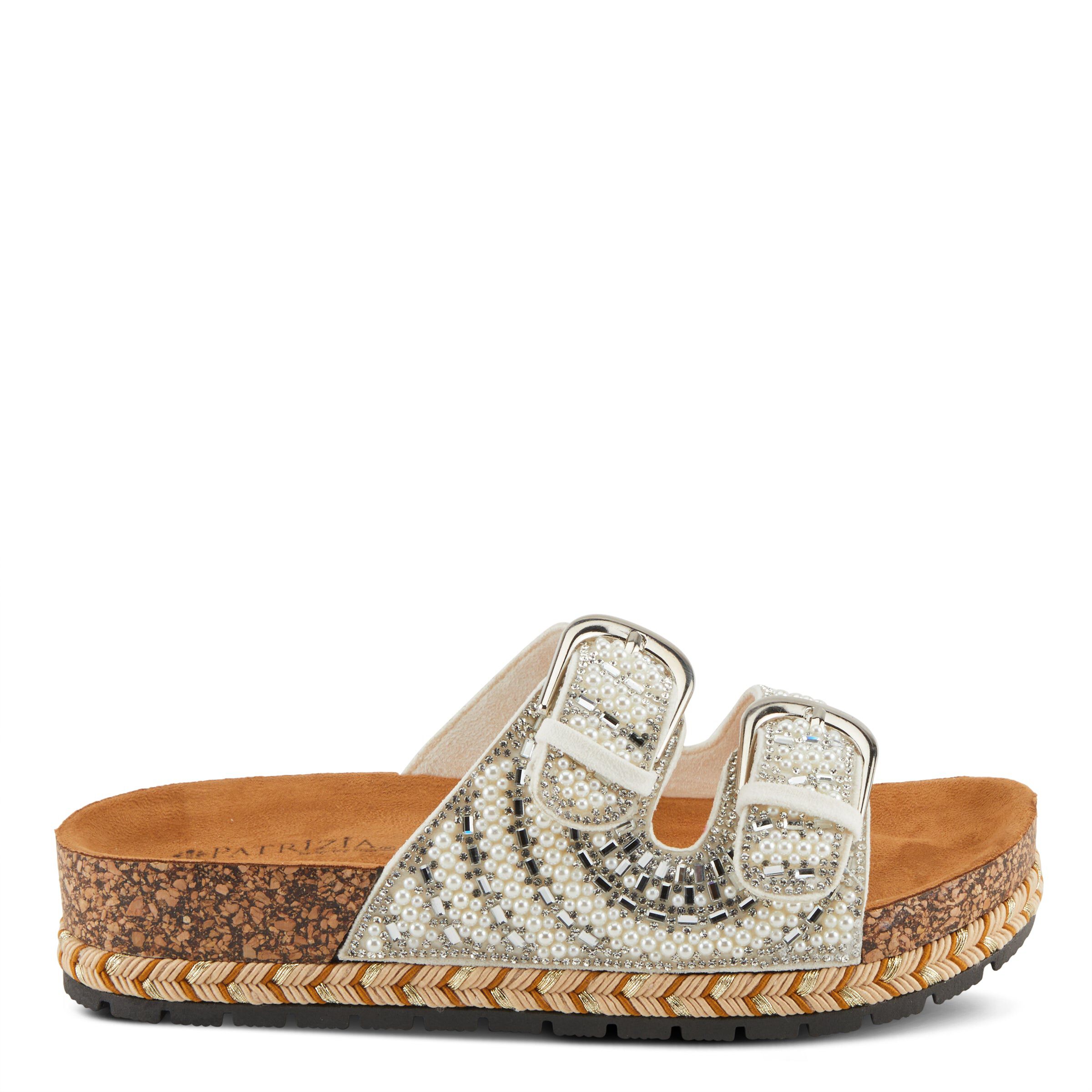 Pearline Slides Sandal, WHITE MULTI, alternate image number 4