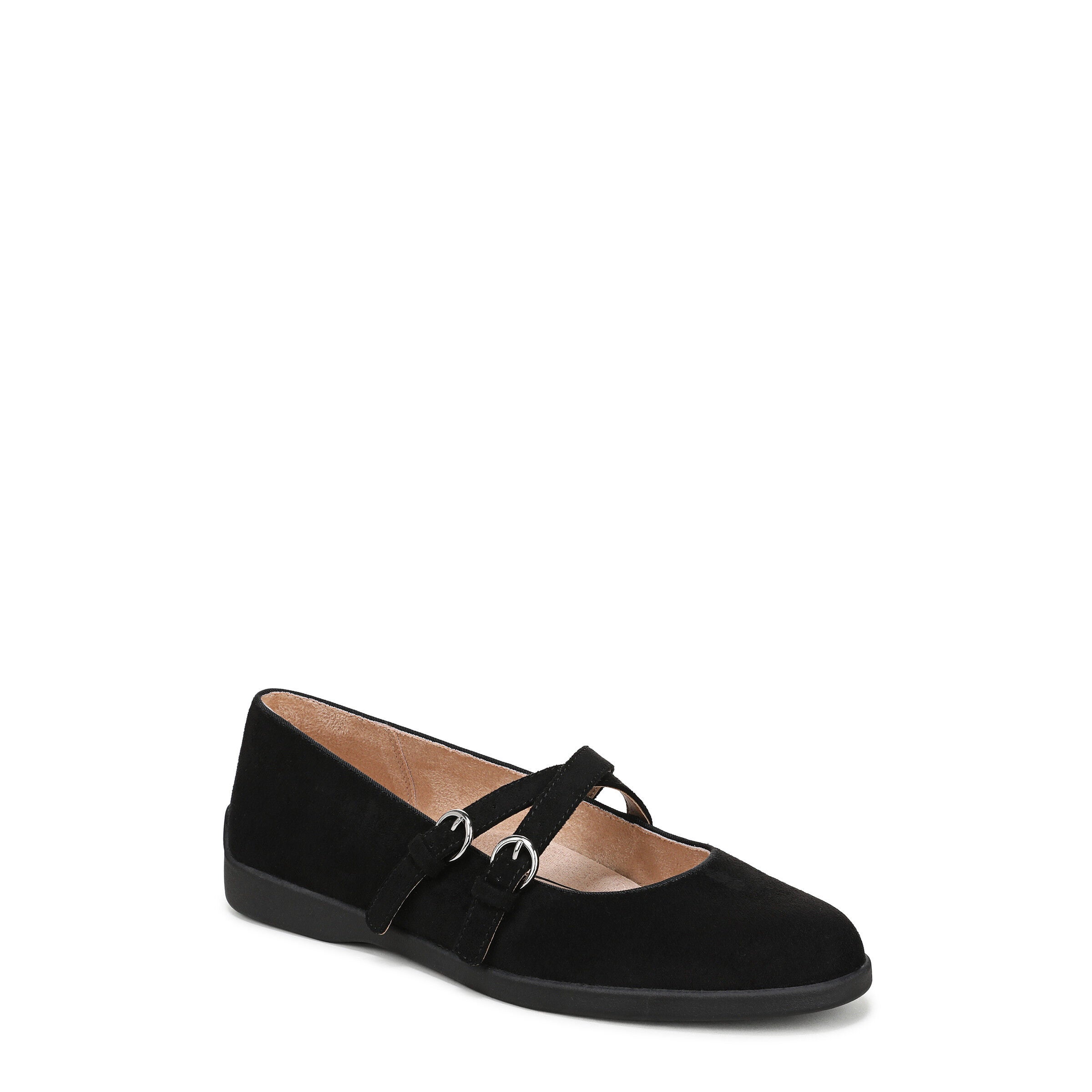 Marnie Mary Jane Flat, BLACK MICROSUEDE, hi-res image number 0