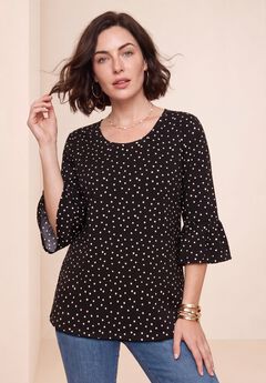 Plus Size Cotton Ultimate Bell Sleeve Tee