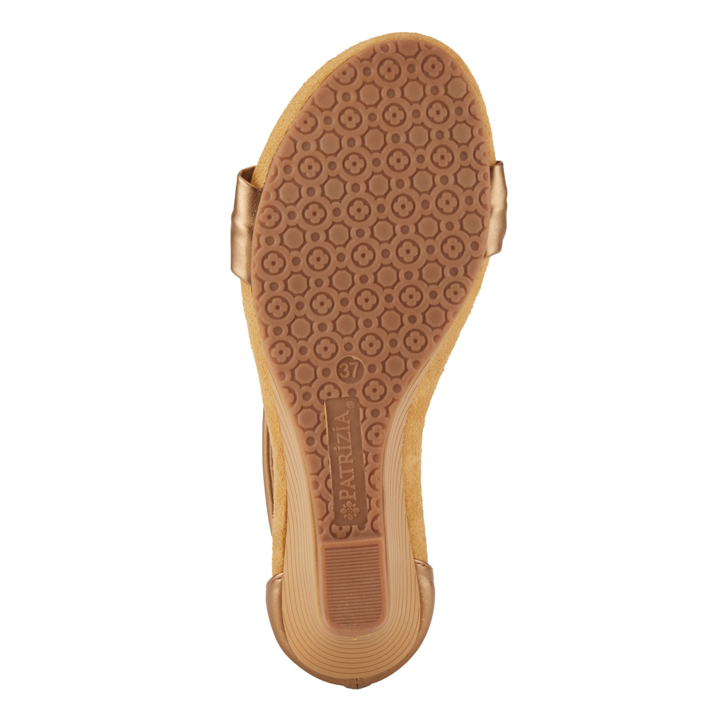 Harlequin Closed Back T-Strap Wedge Sandal, GOLD, alternate image number 6