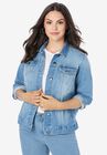 Essential Denim Jacket, LIGHT WASH, hi-res image number null