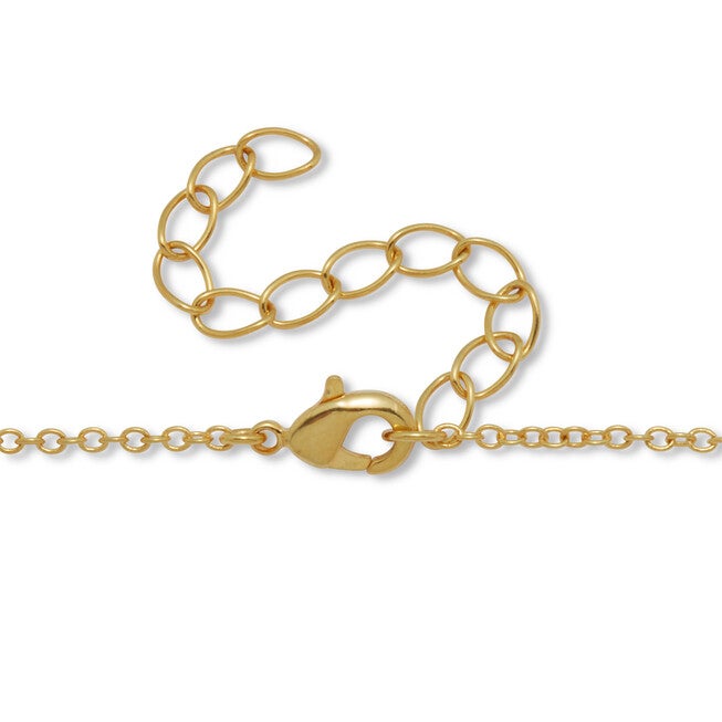 .95 TCW Round Cubic Zirconia 14k Yellow Gold-Plated Cat Necklace 18 to 20-inch, WHITE, on-hover image number null