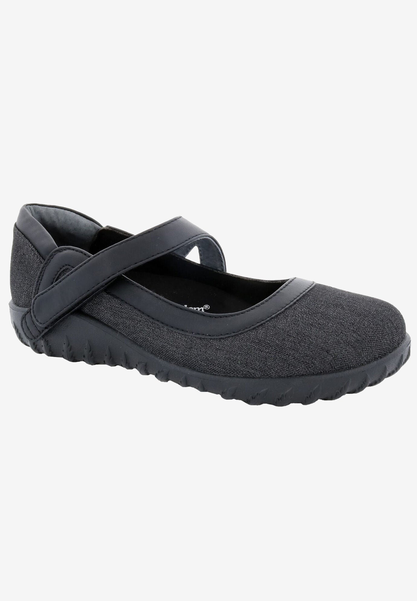 Drew Rainbow Flats, BLACK DENIM FABRIC, hi-res image number 0