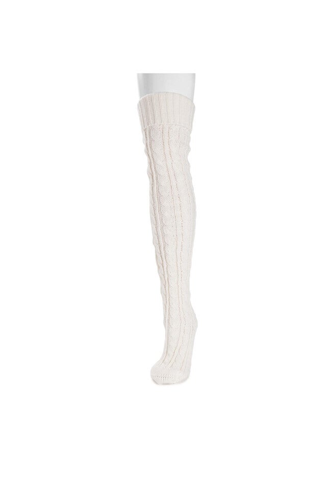 Cable Knit Slipper Socks, , alternate image number 2