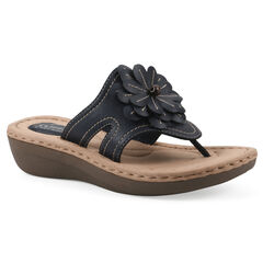 Cashlyn Floral Mini Wedge Sandal