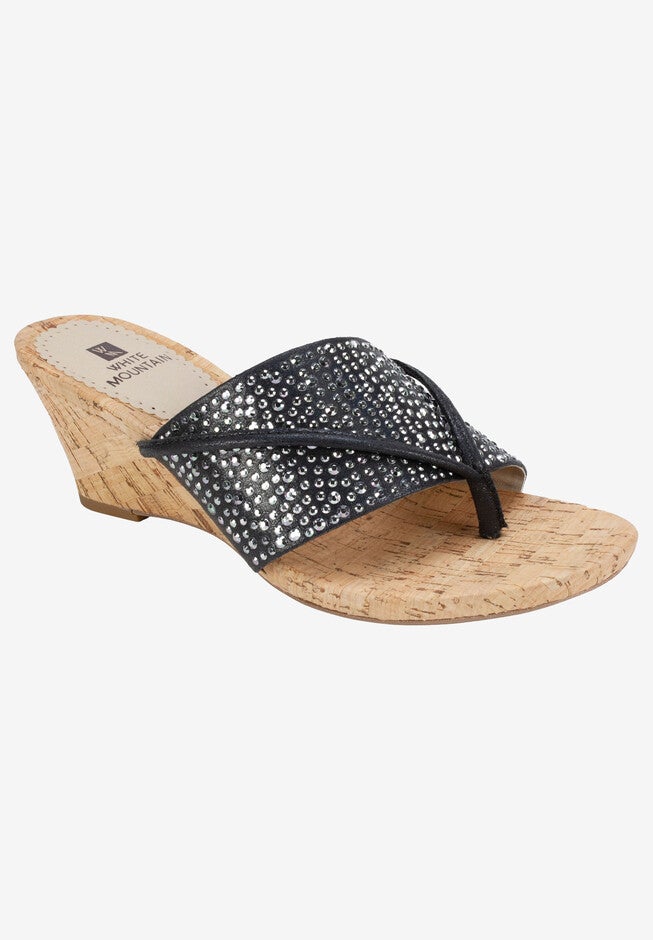 Alexandra Sandal, BLACK METALLIC GLITTER, hi-res image number null