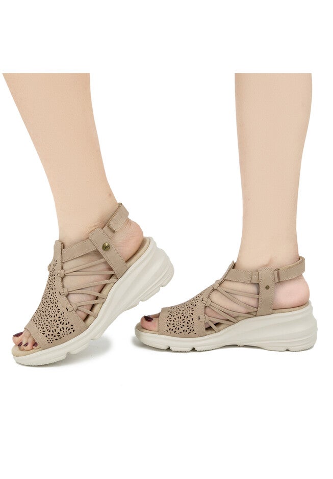 Water Lily Wedge Sandal, , alternate image number null