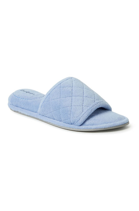 Beatrice Quilted Terry Slide Slipper, ICEBERG, hi-res image number null