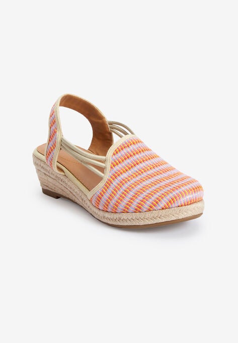The Clea Espadrille, ORANGE MULTI, hi-res image number null