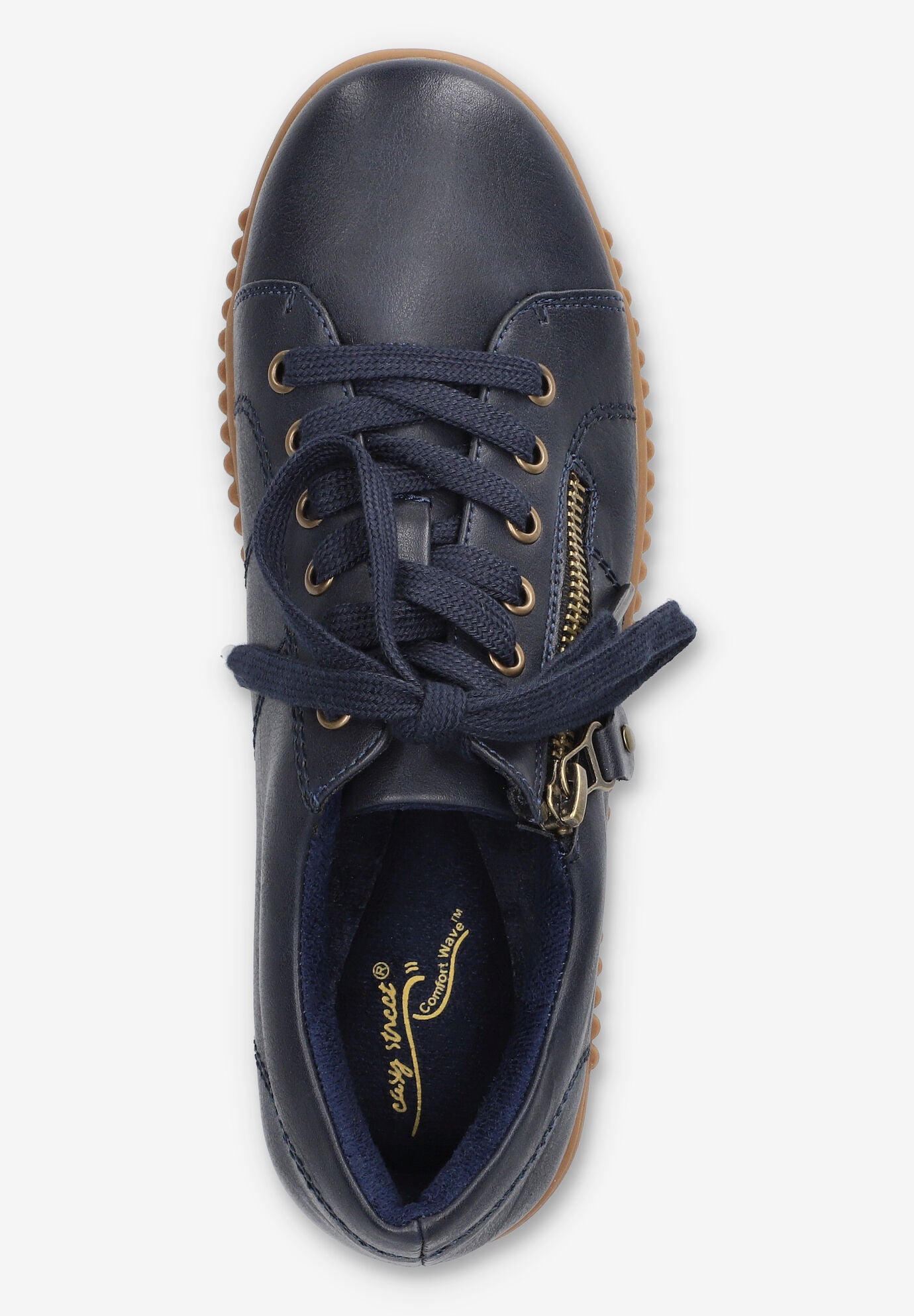 Novie Platform Sneaker, NAVY, alternate image number 6