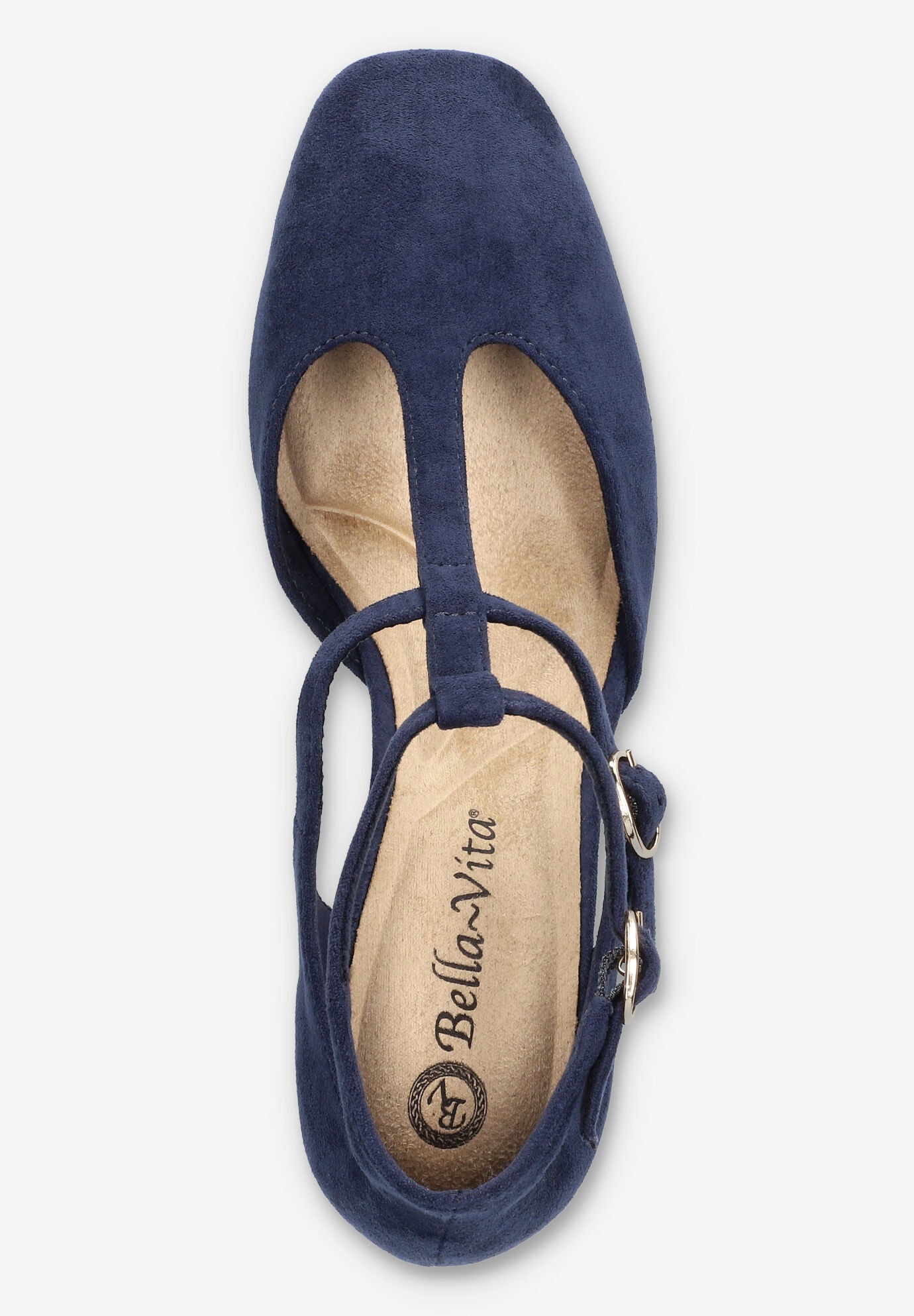 Harpswell Block Heel Pump, NAVY SUEDE, alternate image number 6