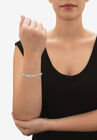 1.60 Cttw. Birthstone And Cz Gold-Plated Bolo Bracelet 10", , alternate image number null