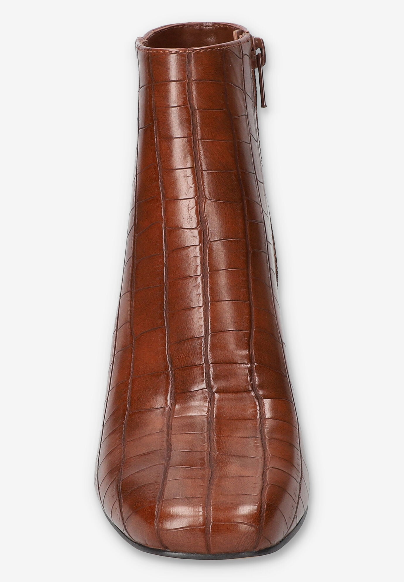 Wilma Square Toe Ankle Boot, TAN CROCO, alternate image number 3