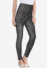 Ankle-Length Essential Stretch Legging, BLACK GRAPHIC TEXTURE, hi-res image number null