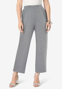 Soft Knit Straight-Leg Capri Pant