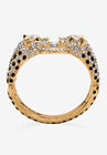 Gold Tone Leopard Collar Necklace, Earring and Bracelet Set, , alternate image number null