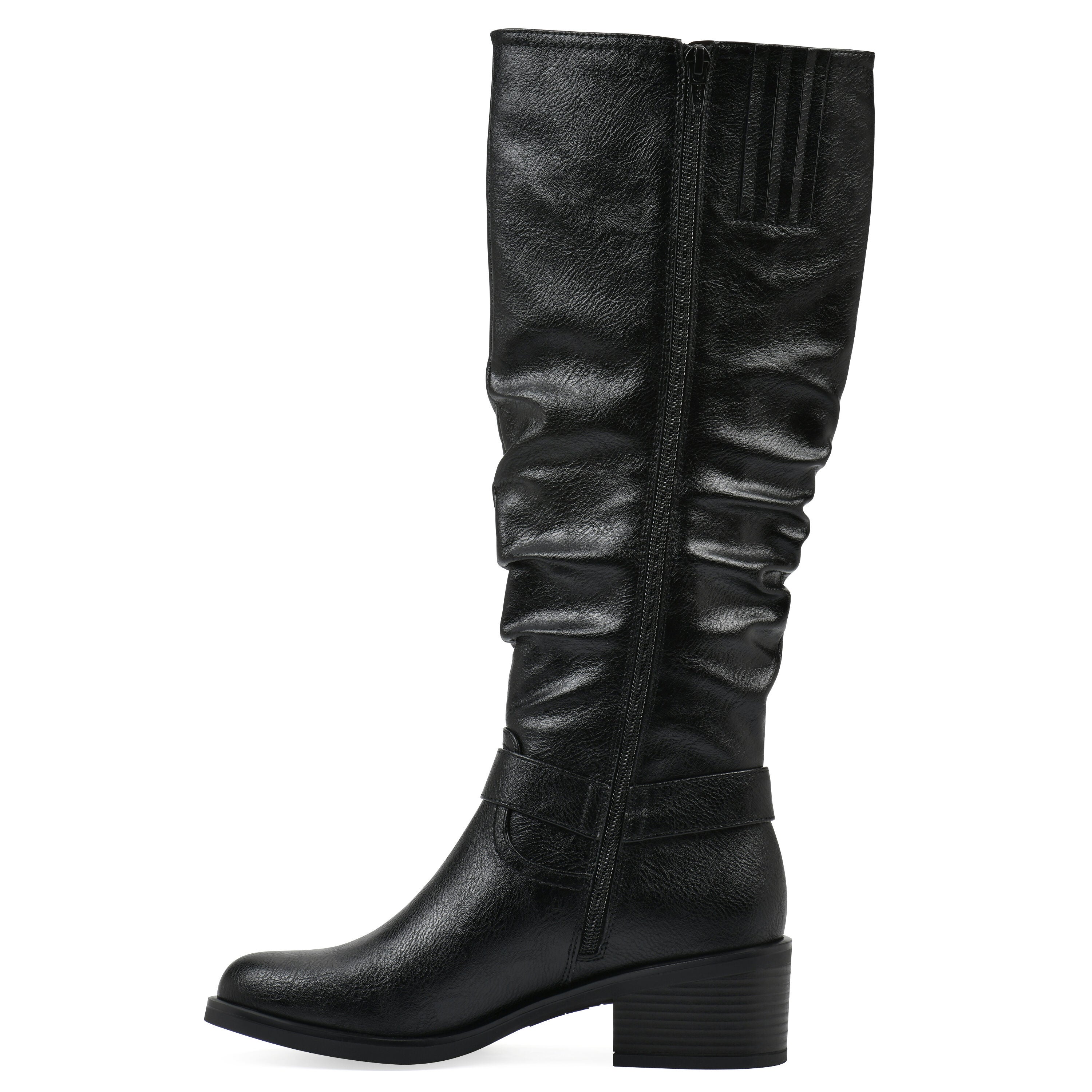 Cushion Tall Shaft Riding Boot, BLACK SMOOTH, alternate image number 3