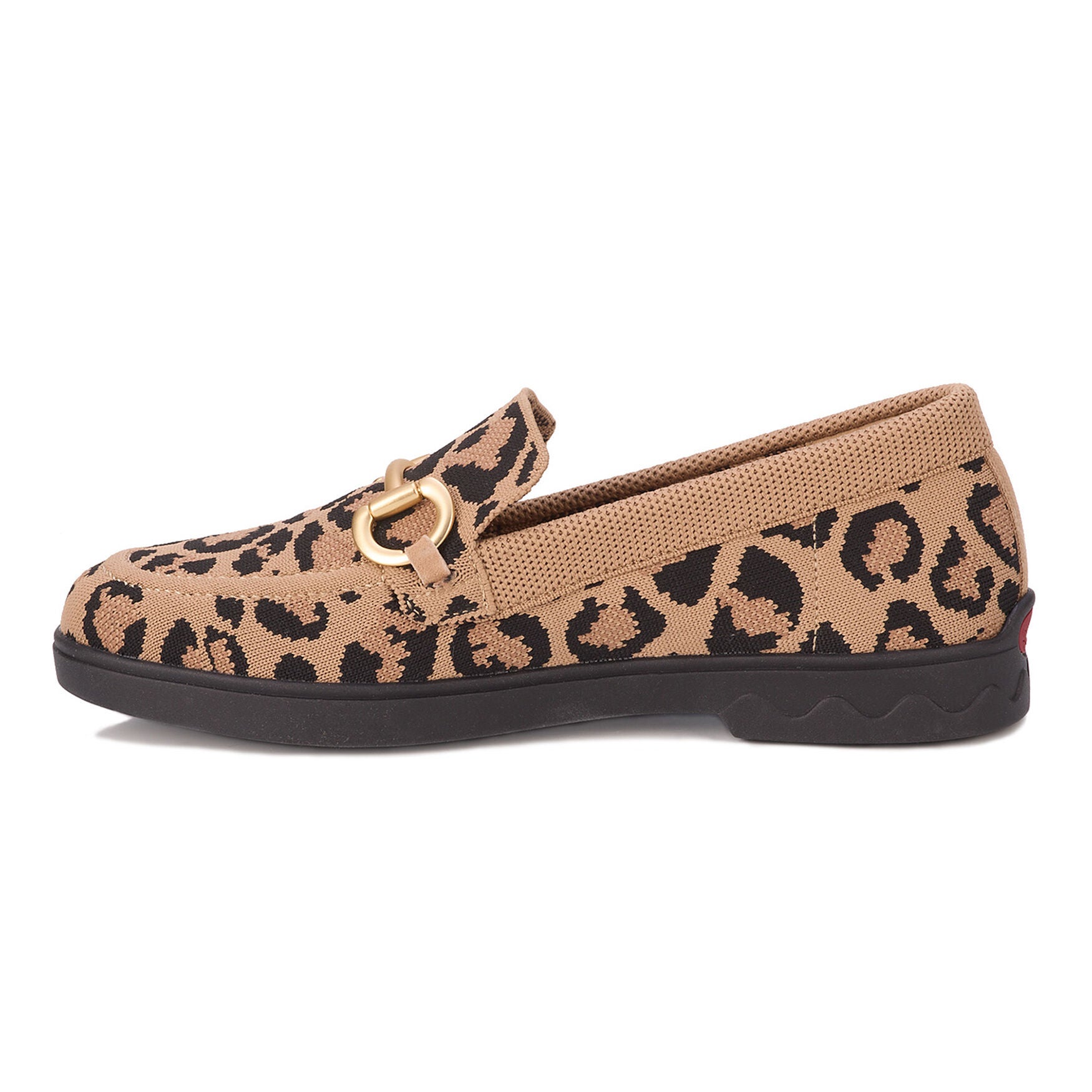 Gwyneth Stretch Knit Loafer, LEOPARD, alternate image number 3