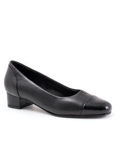 Wide Width Block Heel Pumps