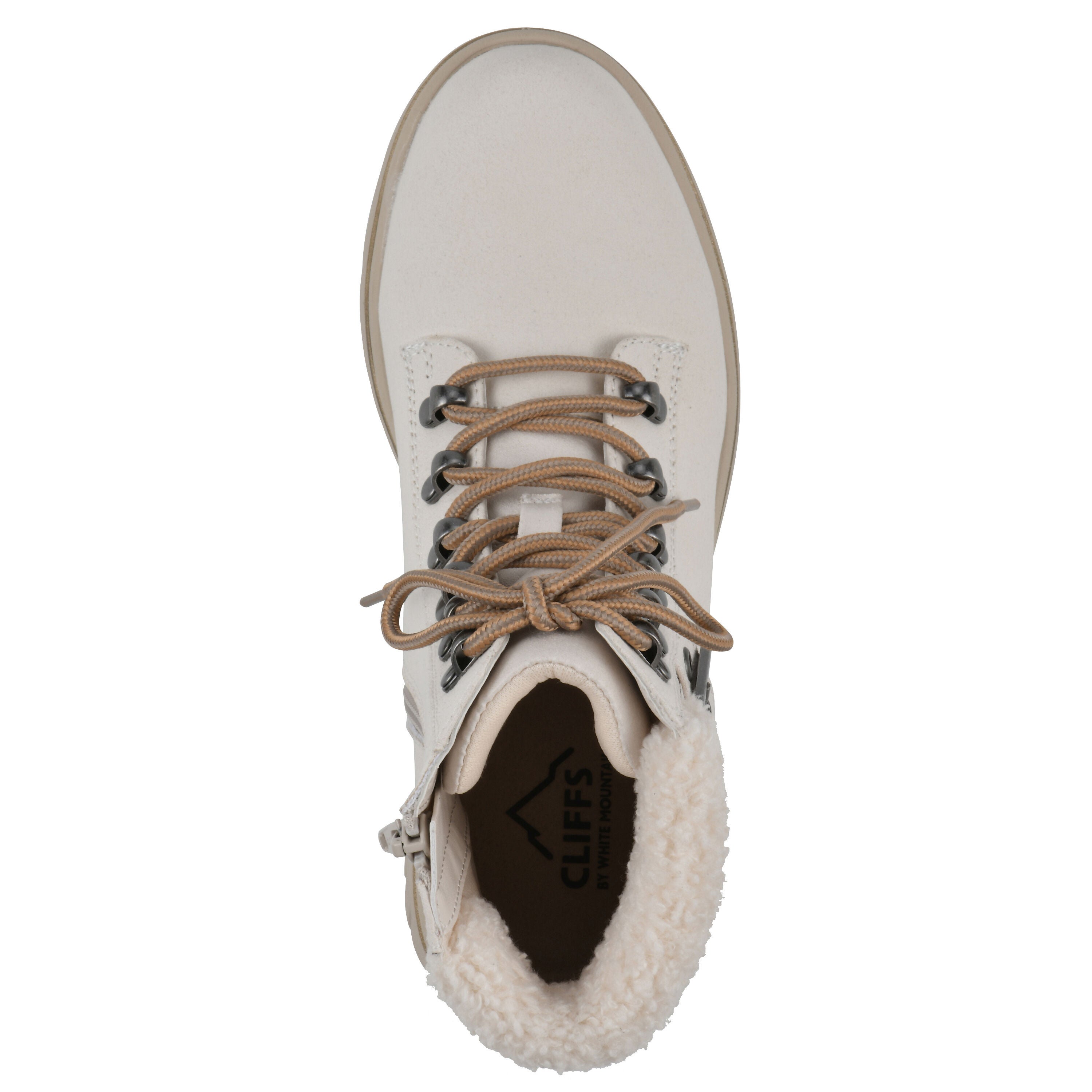 Hadrian Hiker Bootie, WHITE FABRIC, alternate image number 4