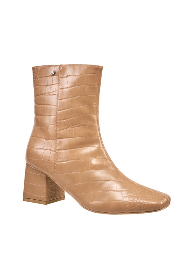 Bina Bootie, TAN CROCO, hi-res image number null