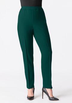Plus Size Classic Bend Over® Structured Straight Leg Pull-On Pant